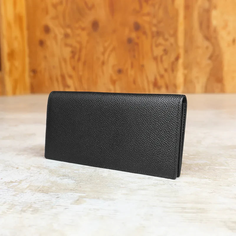 ピュアシュリンクレザー ロングウォレット ブラック(30%OFF)