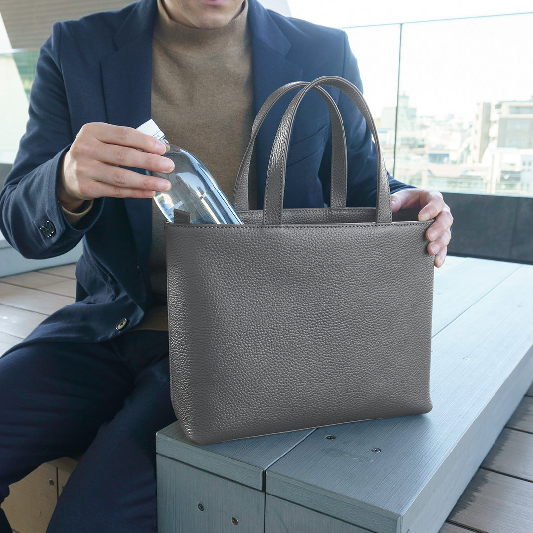 ジップミニトート ダークグレー(新古品)
