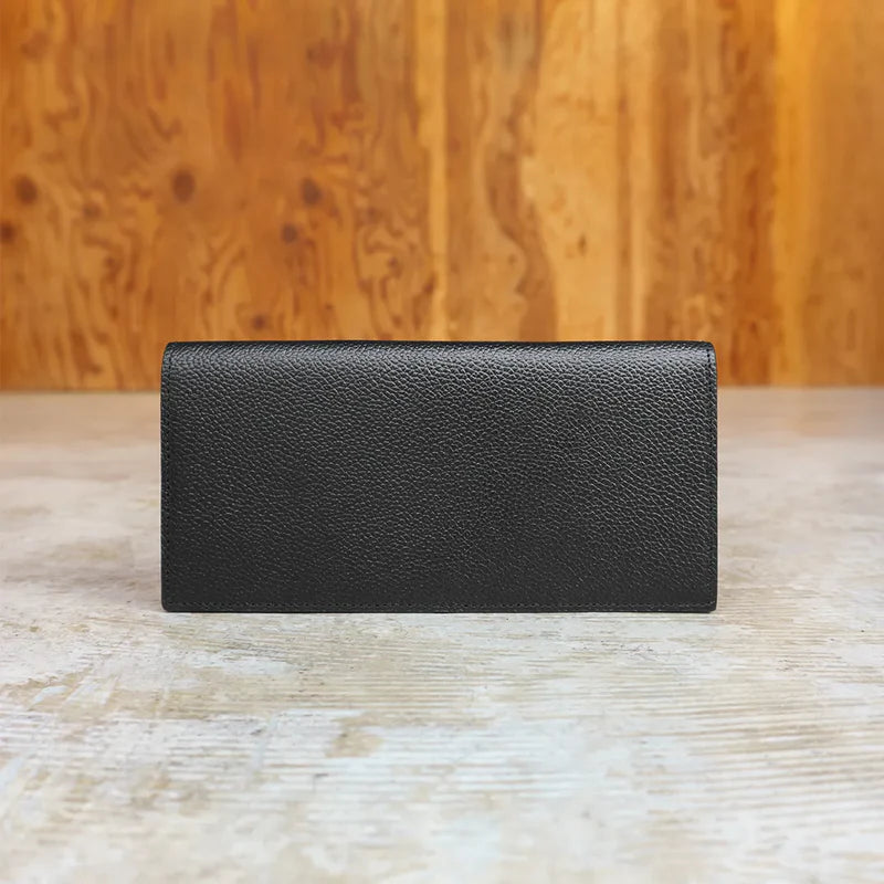 ピュアシュリンクレザー ロングウォレット ブラック(30%OFF)