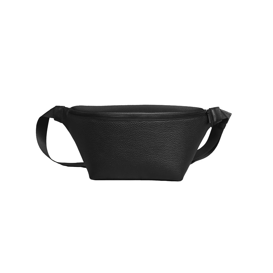 HushTug ハッシュタグ カーブドボディバッグ レザー ブラック カーブドボディバッグ ブラック（10%OFF）