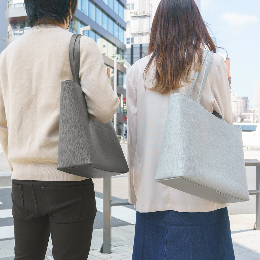 レザートート ホワイトグレー(新古品)