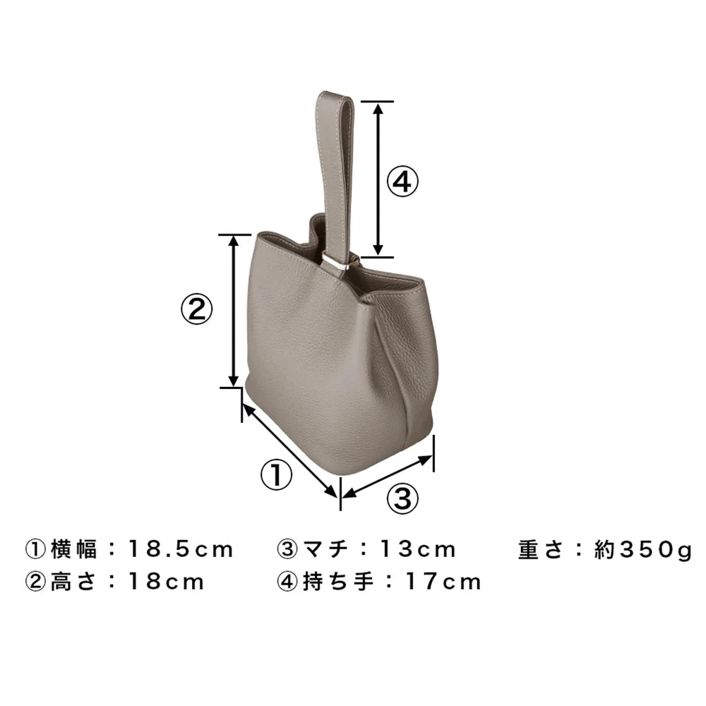巾着レザーバッグ トープ(20%OFF)