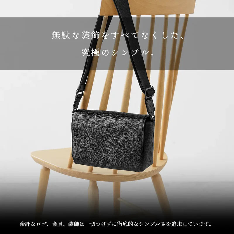 フラップミニショルダーバッグ ブラック(30%OFF)