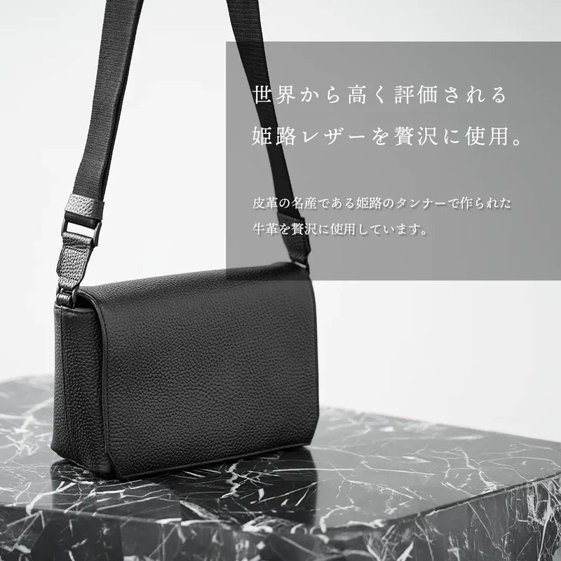 フラップミニショルダーバッグ ブラック(30%OFF)