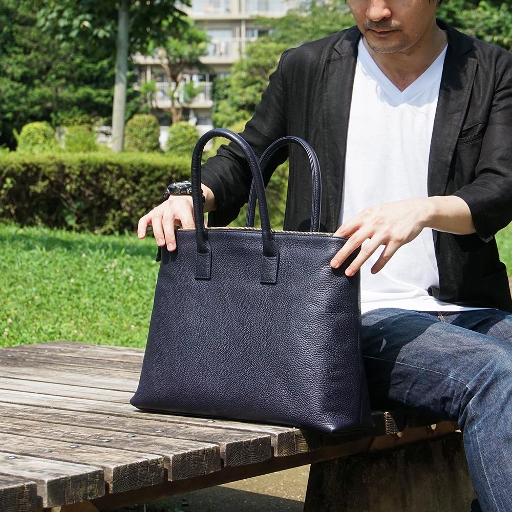 モンゴル製ビジネスバッグ ネイビー(60%オフ)