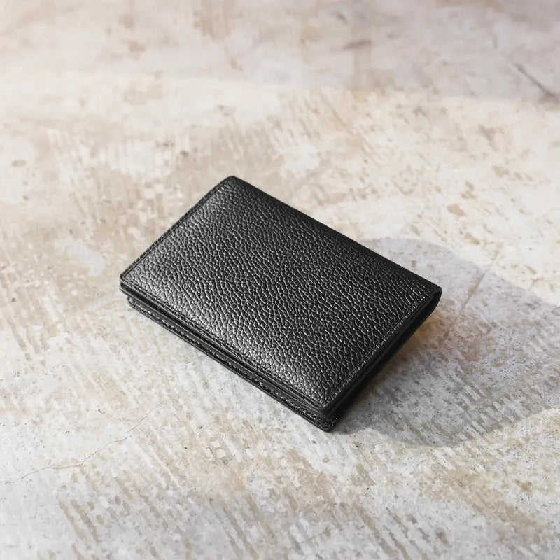 ピュアシュリンクレザー レザーカードケース ブラック（20%OFF）