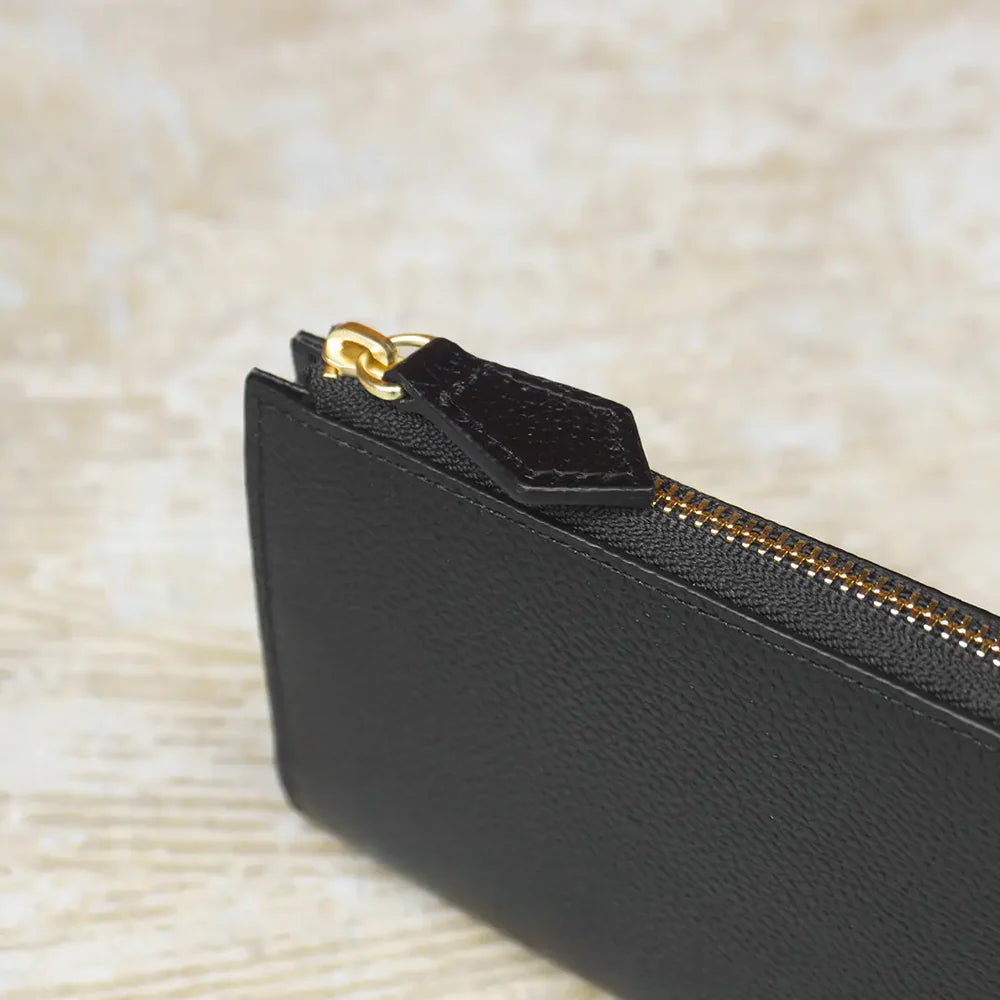 ピュアシュリンクレザー Lジップウォレット ブラック（30%OFF）
