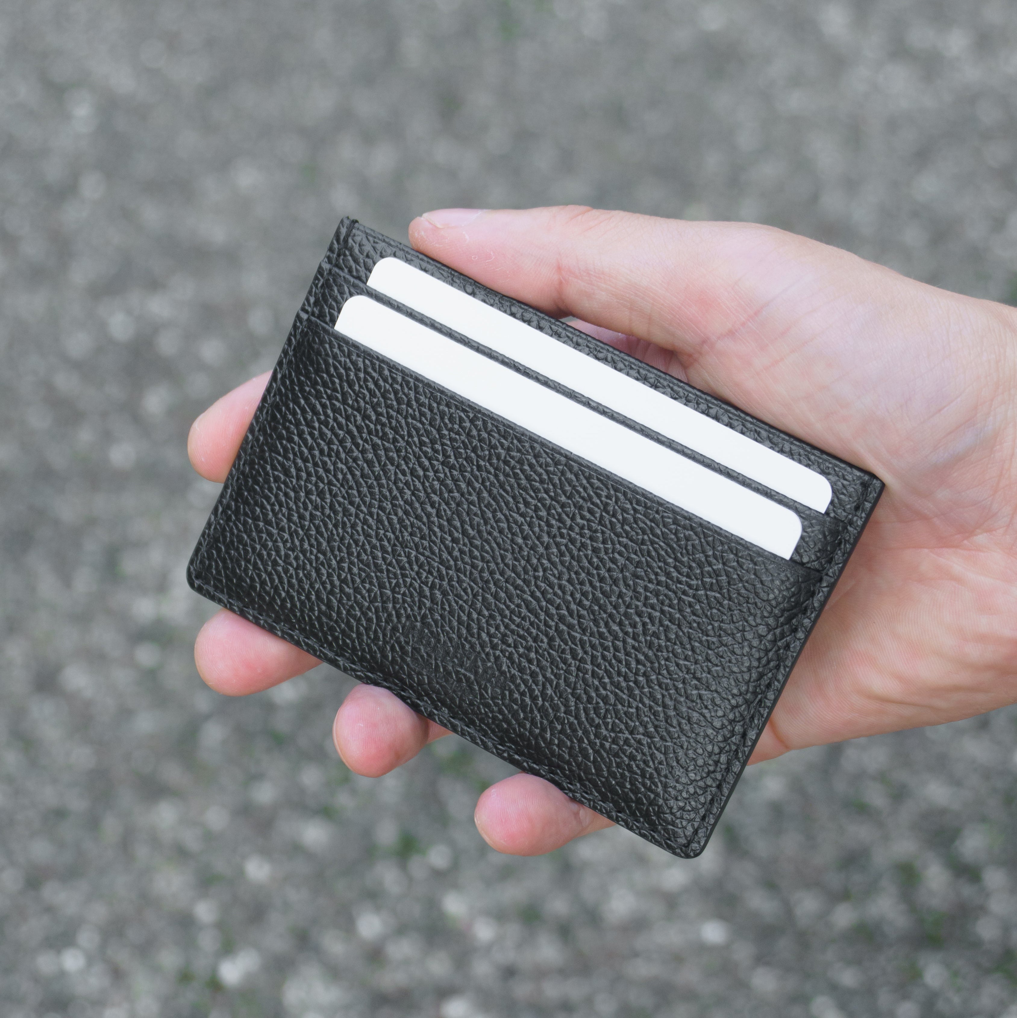 ピュアシュリンクレザー カードホルダー ブラック（10%OFF）