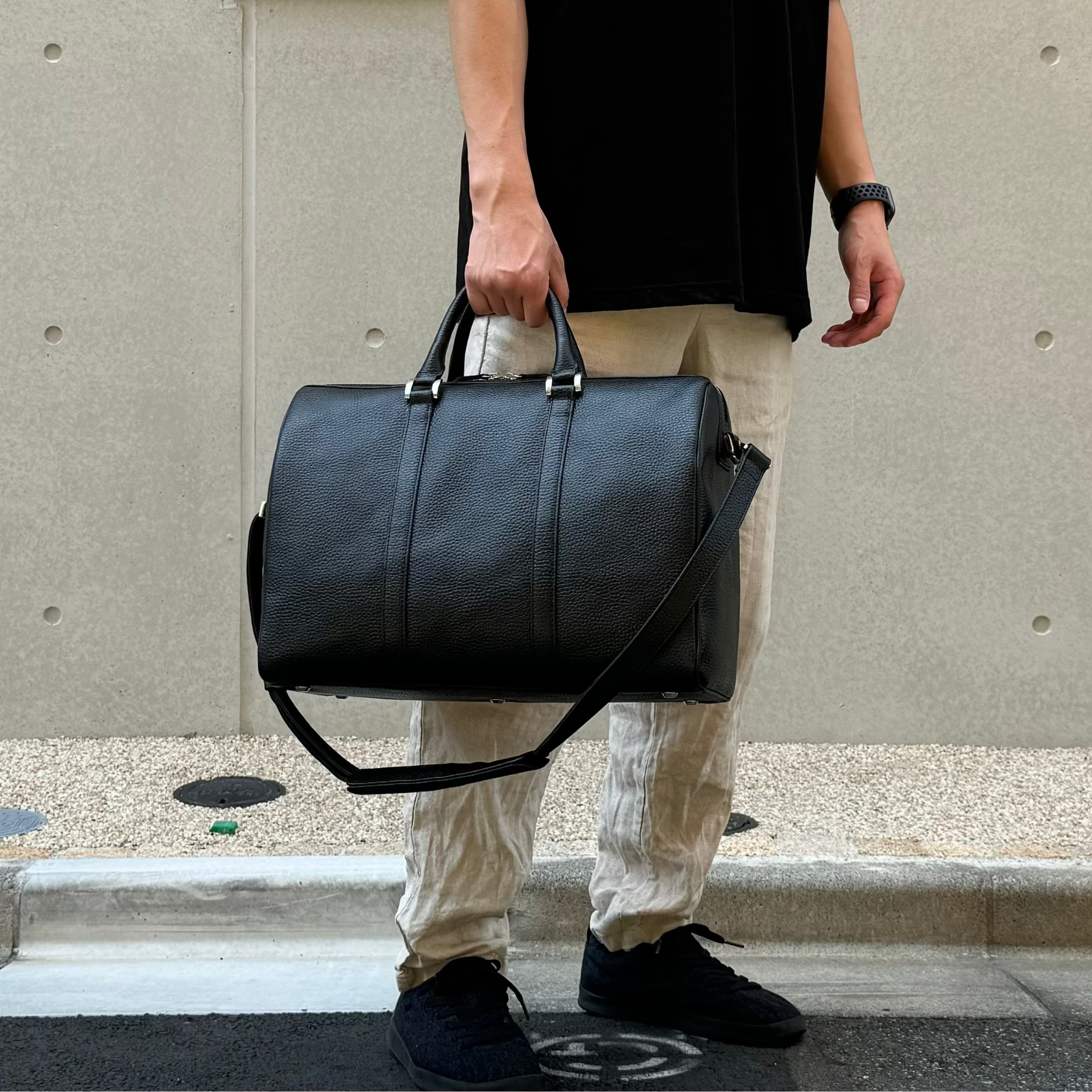 ミニボストンバッグ ブラック（10％OFF）